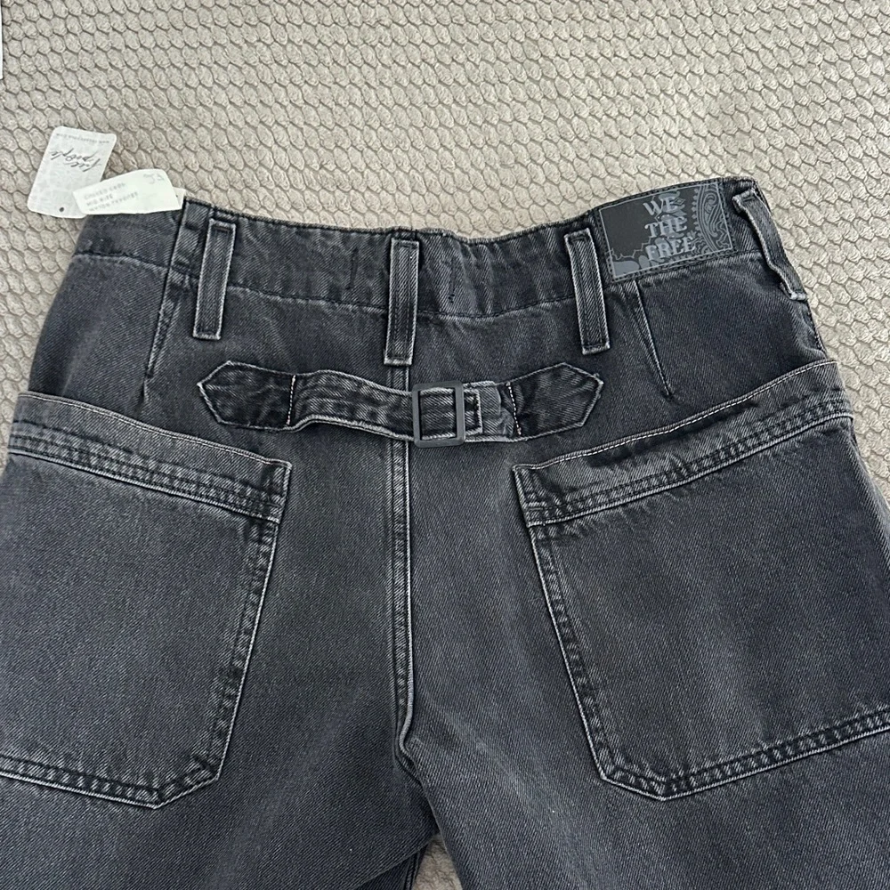 BNWT We The Free Charcoal Denim Carpenter Pants - Picture 9 of 10